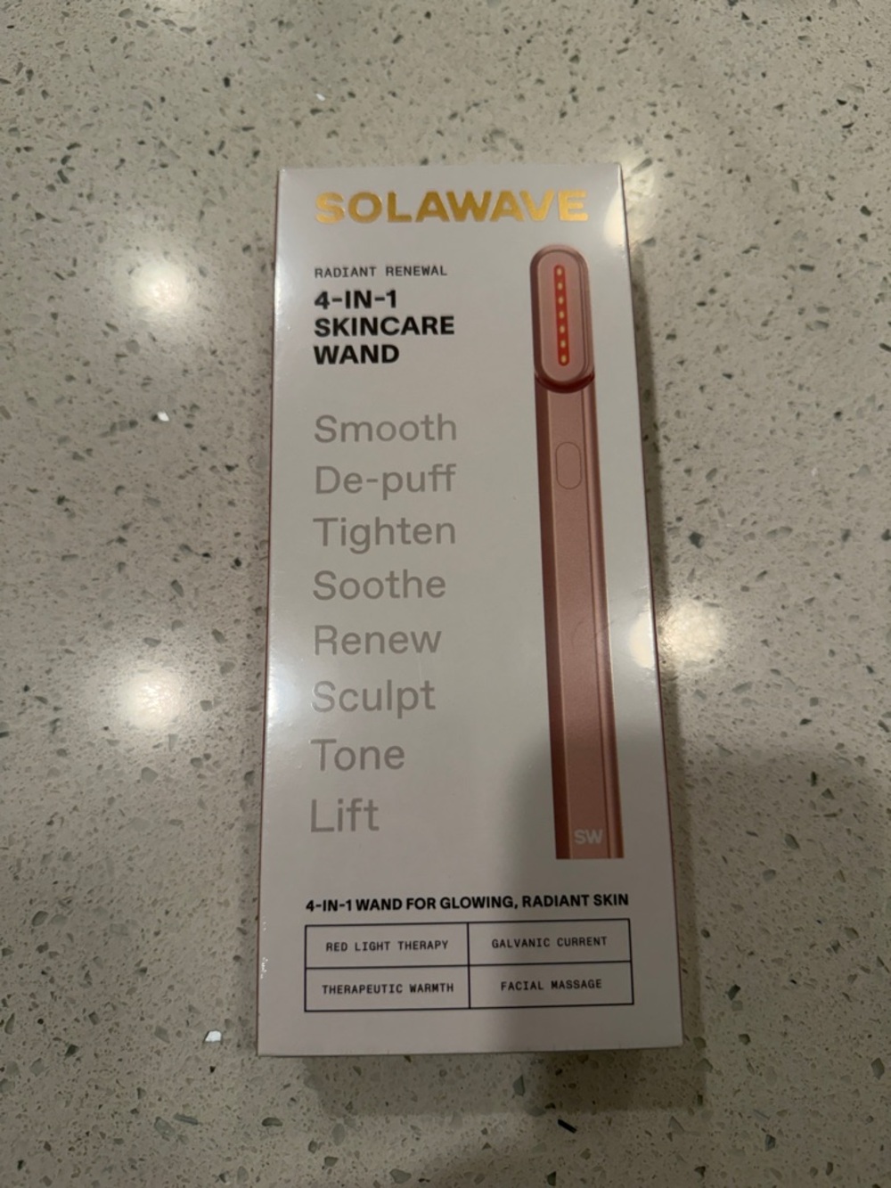 Solawave 4-in-1 Skincare Wand in Rose Gold